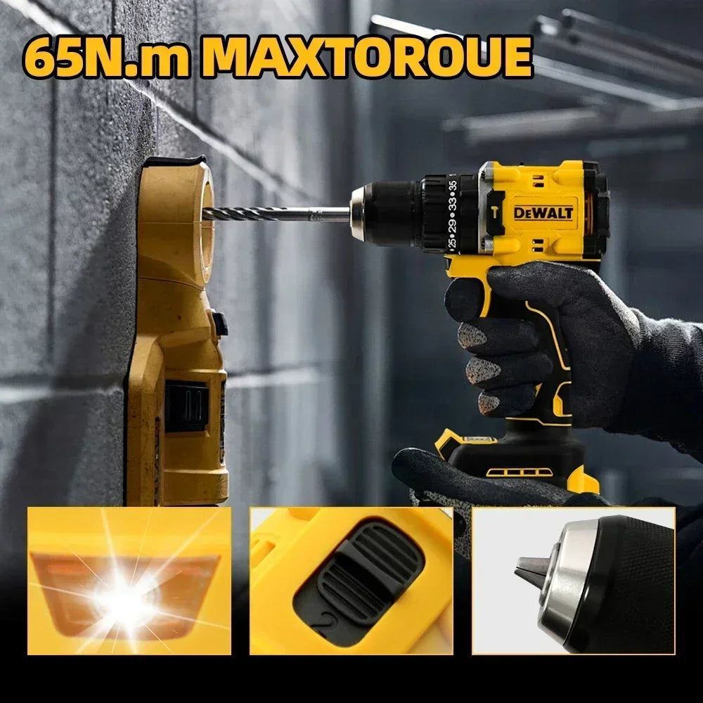 DEWALT 805 20V Brushless Wireless Drill Power Tool has precise speed and torque, rich functions, and can meet a variety of needs