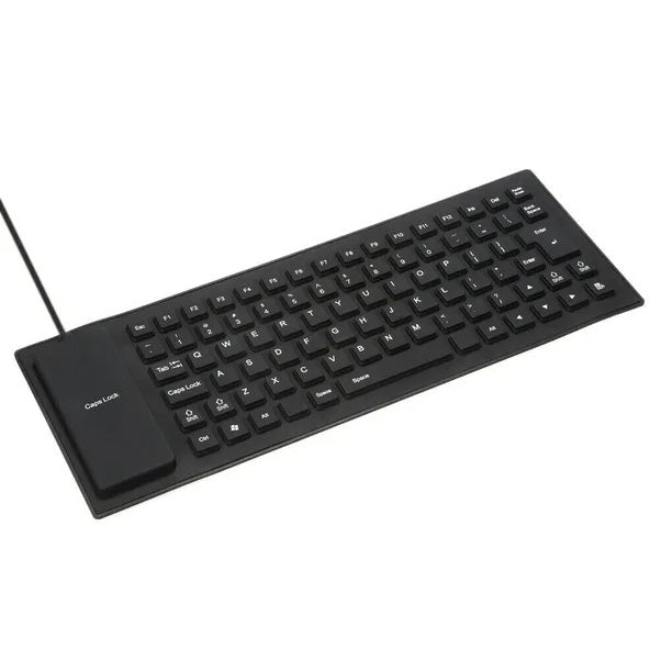 Waterproof Silicone Keyboard Foldable Flexible USB Dust & Dirtproof