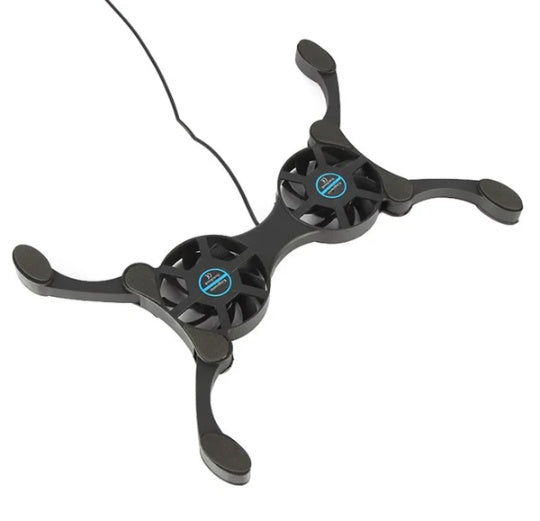 Dual USB Cooling Fan Pad Foldable Slim Fans For Laptops or PC’s