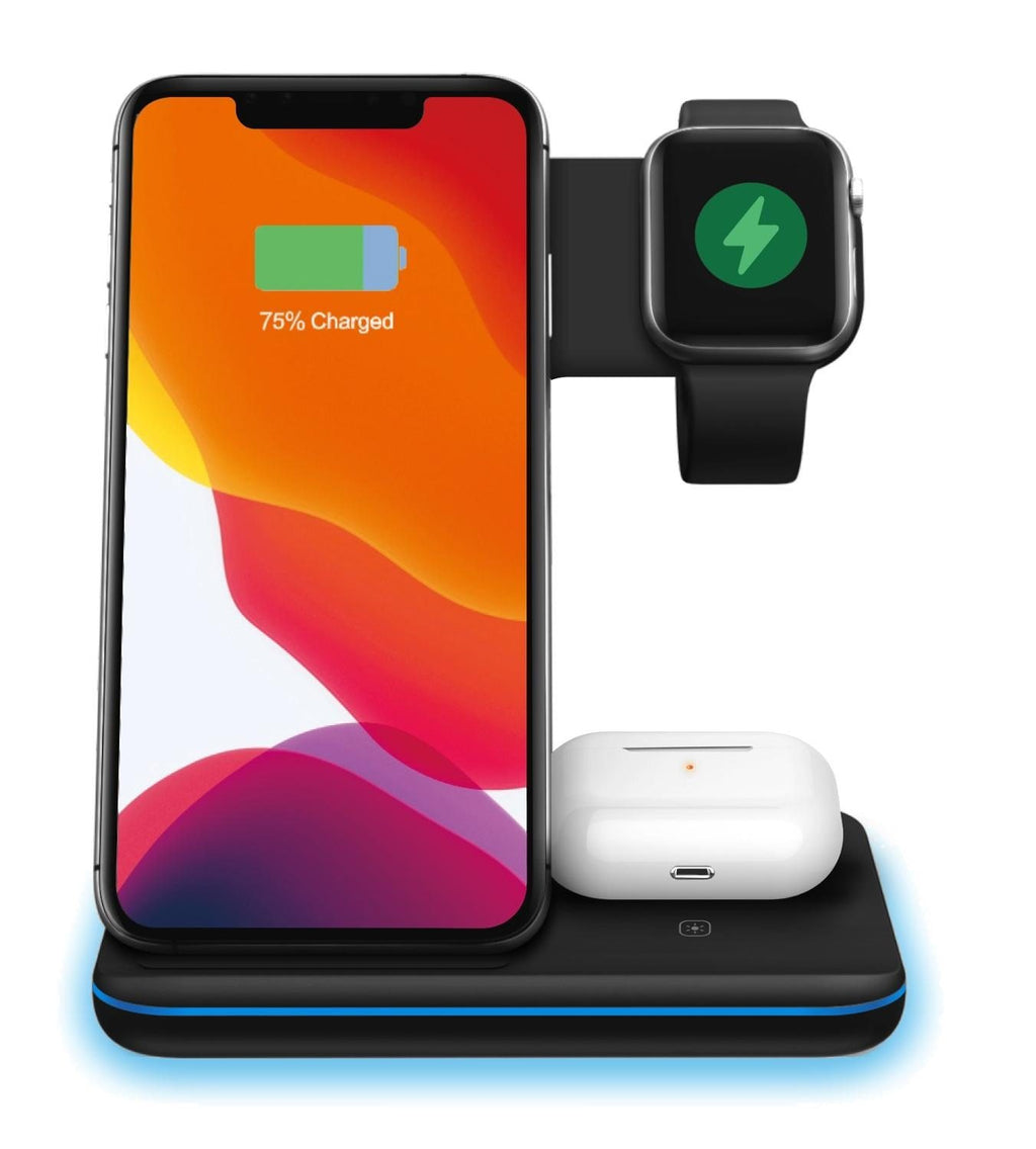 Ninja 15W 3 in 1 Fast Wireless Charging Station for Phones